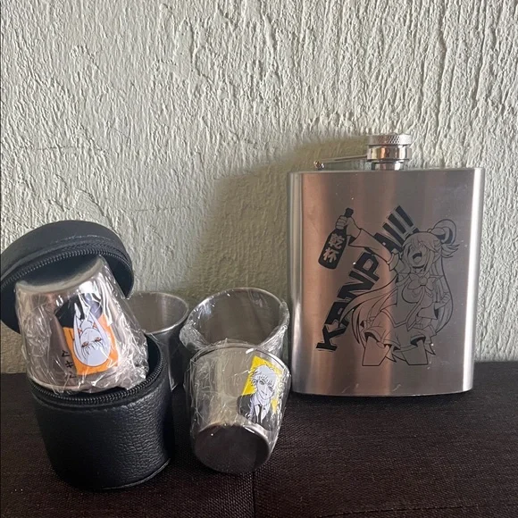 # 0728+ Anime Flask and Shot Glass Set