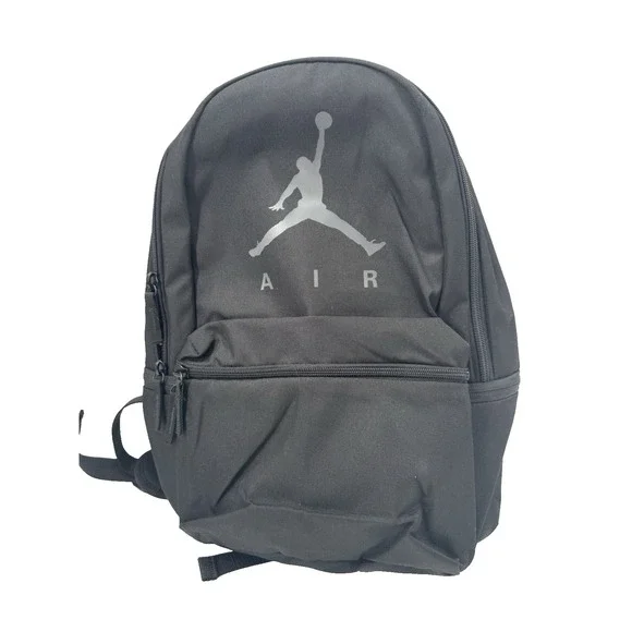 NEW NIKE AIR JORDAN backpack school laptop sleeve black multi pockets zip