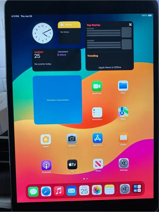 ** Working Tested Apple iPad Pro, 10.5” Black/Note: