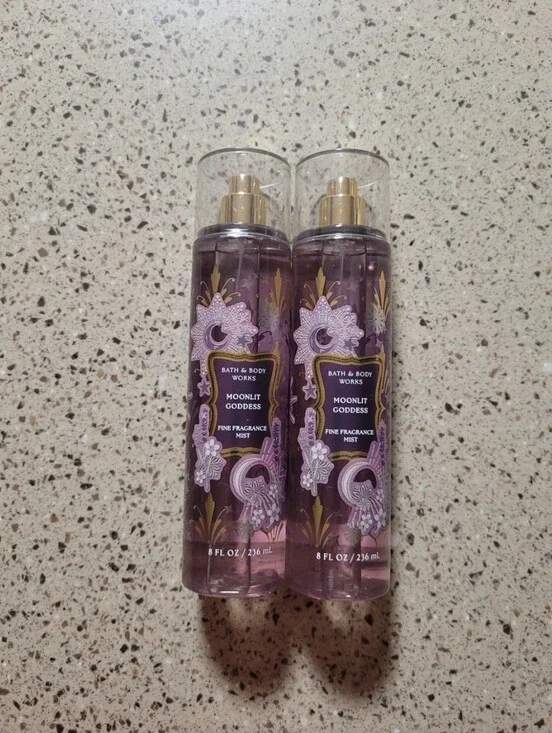 2 Bath & Body Works Moonlit Goddess Fine Fragrance Mist Body Spray 8 oz Each