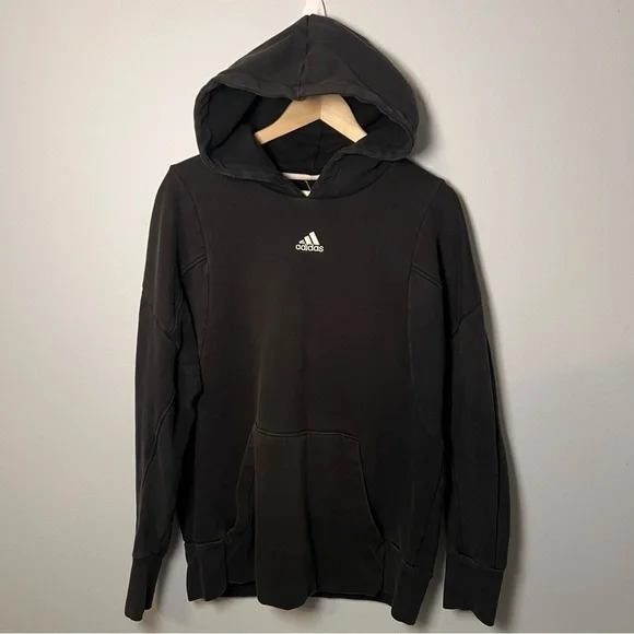 Adidas M Internal OH Pullover Hoodie Men’s size L Black Sweatshirt - HC3479