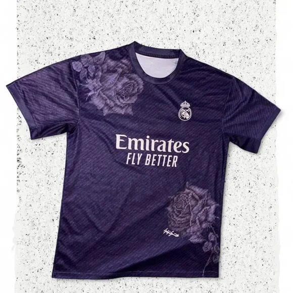 Adidas Men's Purple and Navy T-shirt