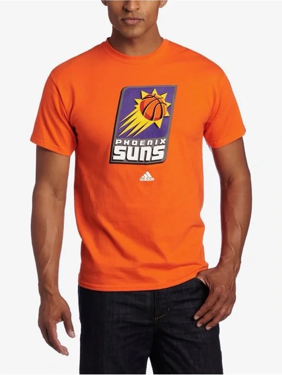 Adidas Phoenix Suns Orange Logo T‑Shirt - Men XL
