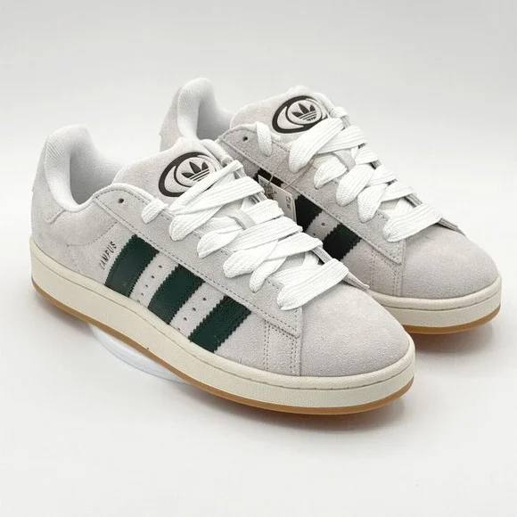 Adidas Campus 00s Mens Size 9 Crystal White Collegiate Green JR1647 - NEW