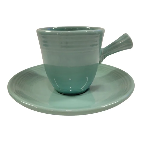 Fiesta® Stick Handle A/D Demitasse Cup & Saucer in SeaMist
