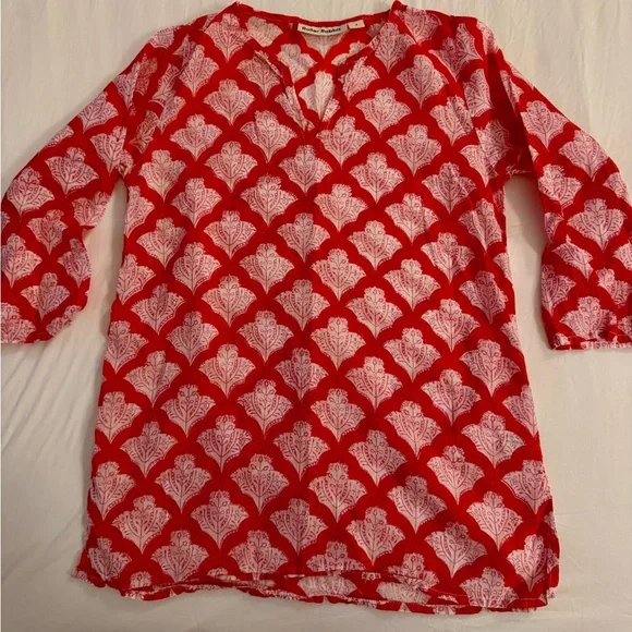 Kids Roller Rabbit Kurta Jemima Red Coverup