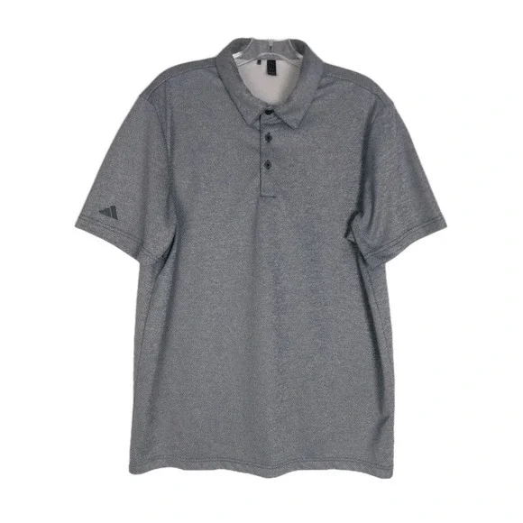 Adidas - Mens Space Dyed Polo Blue Size L‎
