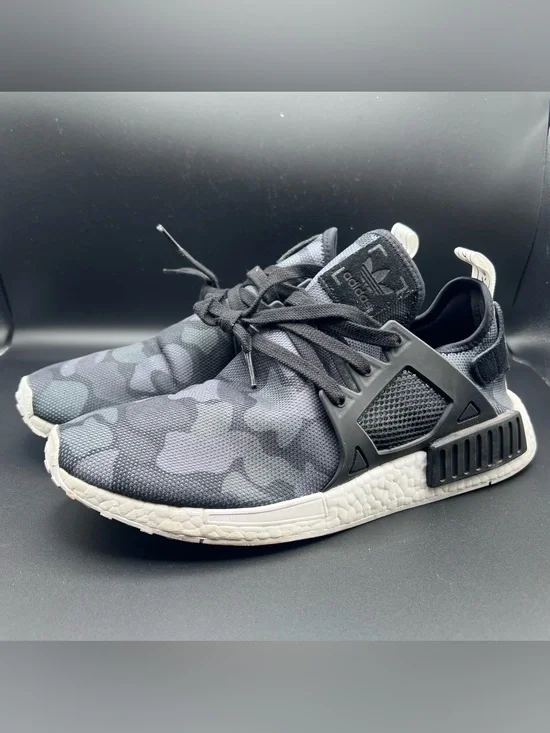 adidas Men’s Black & Gray Camo NMD_R1 Sneakers