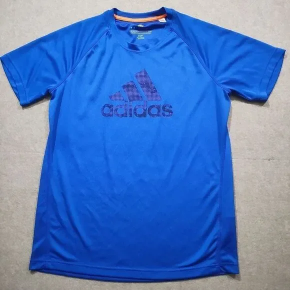 Adidas Climalite Blue Short Sleeve Athletic T-shirt -B
