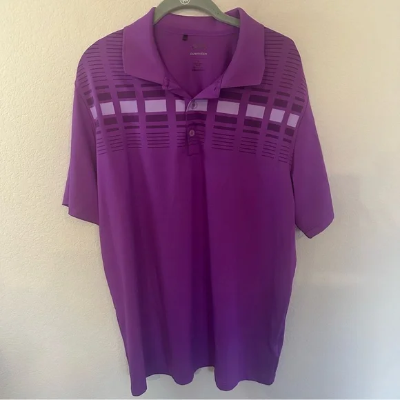 adidas Men's Polo Shirt in Vibrant Purple
