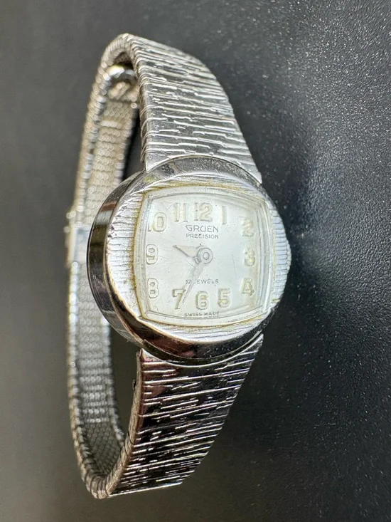 Gruen Precision Silver-Tone Ladies Watch