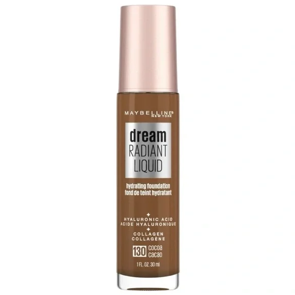 Maybelline 130 Cocoa Dream Radiant Liquid Hydrating Foundation 1oz