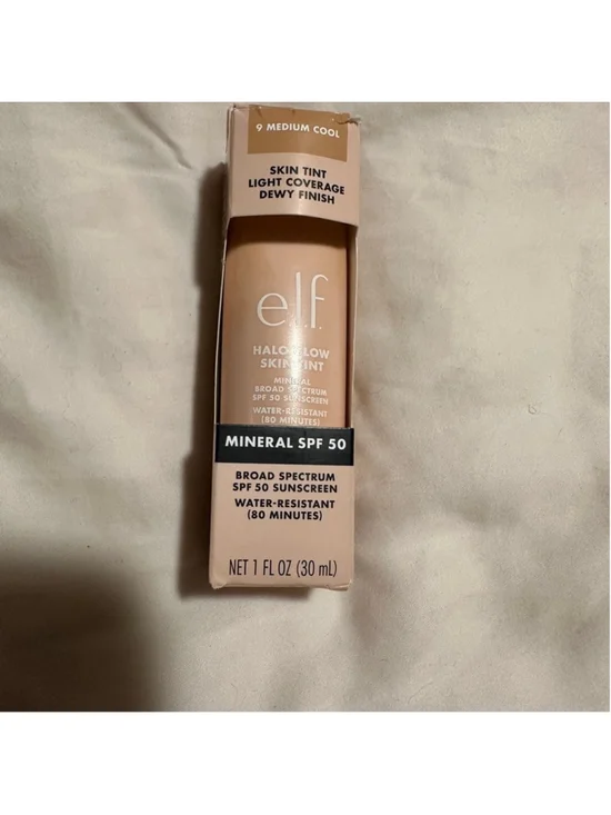e.l.f. Cosmetics Halo Glow Skin Tint Mineral SPF 50 Shade 9 Medium Cool