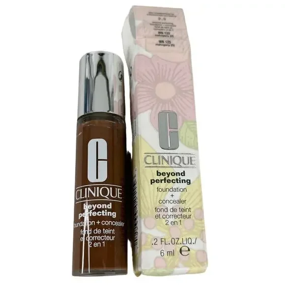 Clinique Beyond Perfecting Foundation + Concealer .2 oz Mahogany New