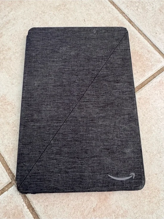 Amazon Fire Tablet in Dark Gray Folio Case