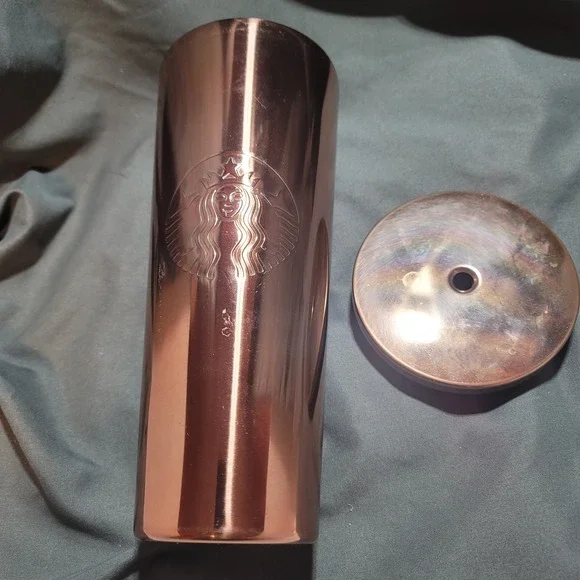 Starbucks  Holiday Copper Stainless Steel 24oz‎ Venti Cold Cup Tumbler