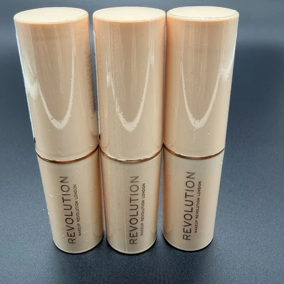 Revolution Fast Base Stick Foundation F8 – 3 Pack – New