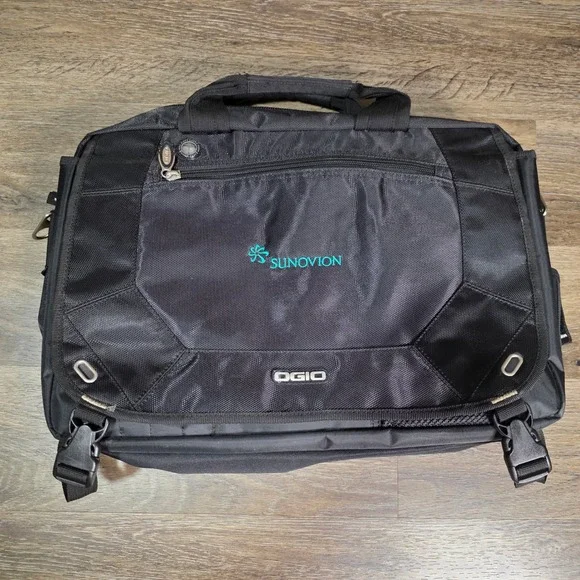 OGIO Unisex OS Laptop‎ Messenger Bag Black Sunovion Corporate Travel Briefcase