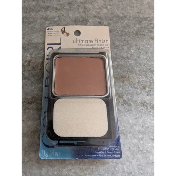 ORIGINAL COVERGIRL ULTIMATE FINISH LIQUID POWDER MAKE-UP 450 Creamy Beige