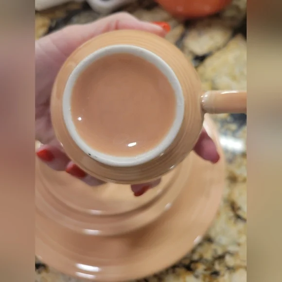 FIESTAWARE APRICOT TeaCup & Saucer - Fiesta