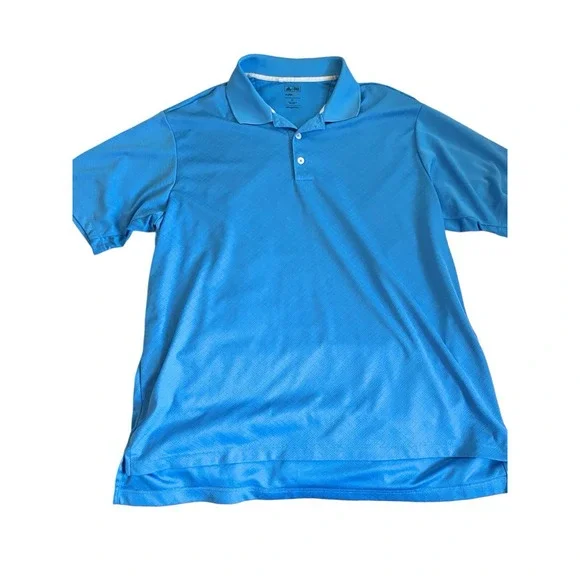 Adidas‎ ClimaCool Blue Short Sleeve Golf Polo Shirt Size XL