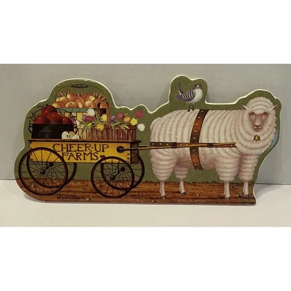 Prize Winning Promenade Baa-Baa Basket Of Cheer Charles Wysocki Plate Sheep