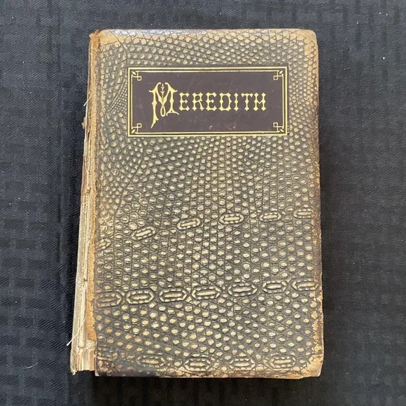 Vintage The Poetical Works of Owen Meredith Hardcover Antique‎ Poetry Book 1800s