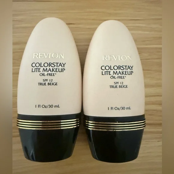Revlon‎ ColorStay Lite Makeup Oil-Free SPF 12 True Beige – 2 Pack – Unopened