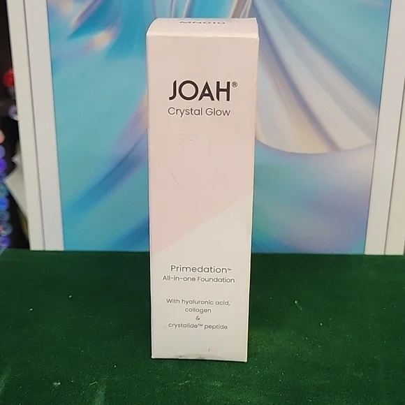 Joah Crystal Glow Peptide Infused Foundation New Sealed 30ml Tube MN010
