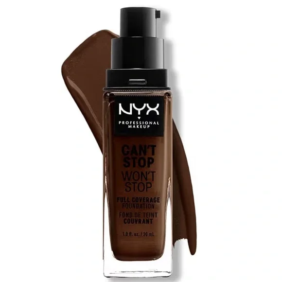 NYX PROFESSIONAL MAKEUP Can't Stop Won't Stop Foundation Deep Ebony