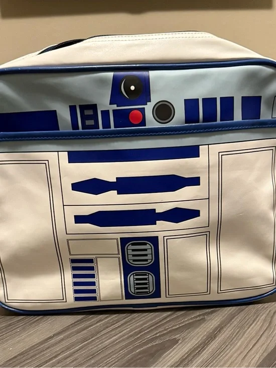 R2-D2 Themed Blue and White Shoulder Bag