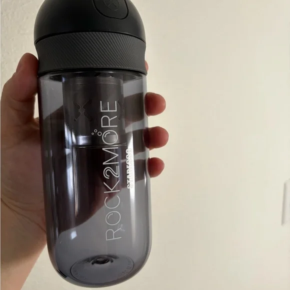 Viral Rock2More Portable Espresso Bottle - Smoke‎ Gray & Black