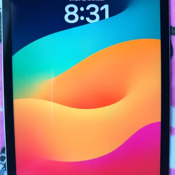 Tablet with Vibrant Gradient Display