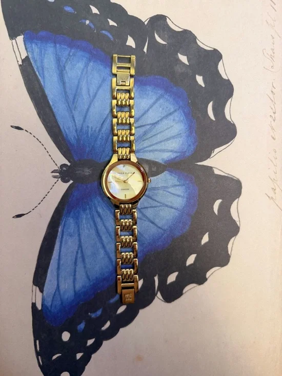 Anne Klein Gold Tone Round Dial Women's Watch