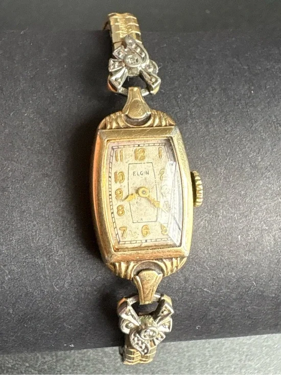 Elgin Women's Gold Tone Vintage Bracelet Watch