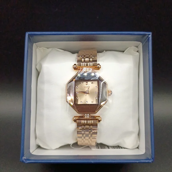 MONTRES PRESTIGE Gold Octagonal Watch