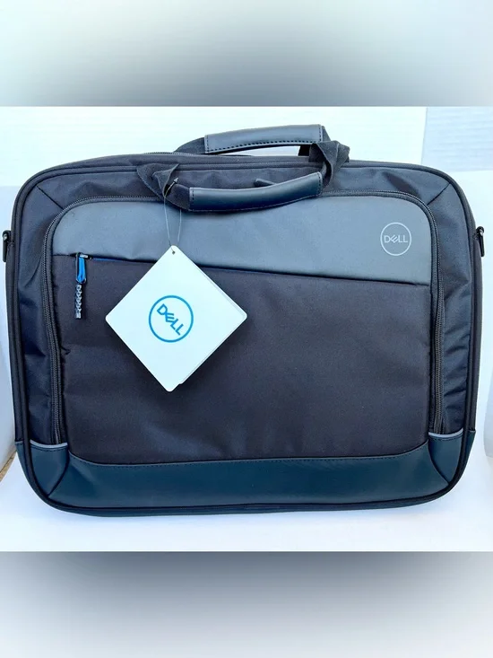 Dell Black Professional Briefcase 15 Laptop Notebook Bag NWT Complete
