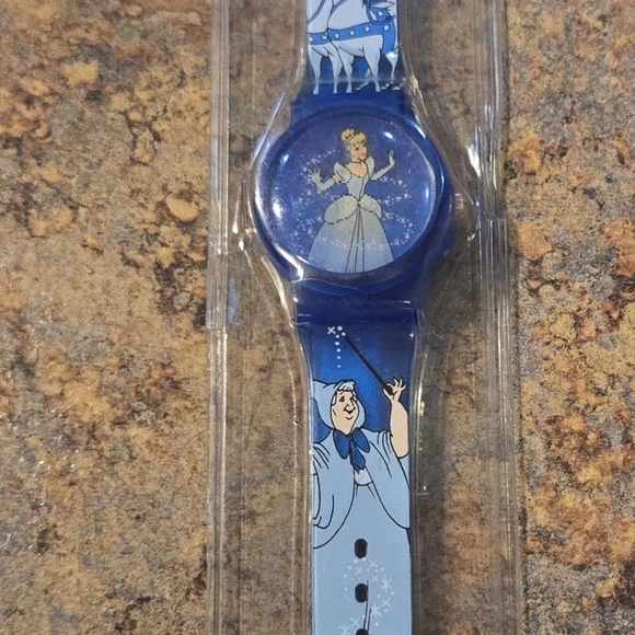 Disney Vintage Blue Cinderella Digital Watch/ Collectible