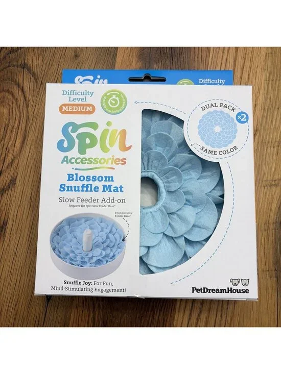 SPIN Blossom Soft Fabric Snuffle Mat for Dogs - Interactive Foraging & Slow F...