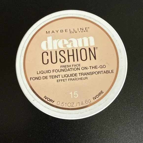 MAYBELLINE Dream CUSHION LIQUID FOUNDATION IVORY #15 NEW SEALED
