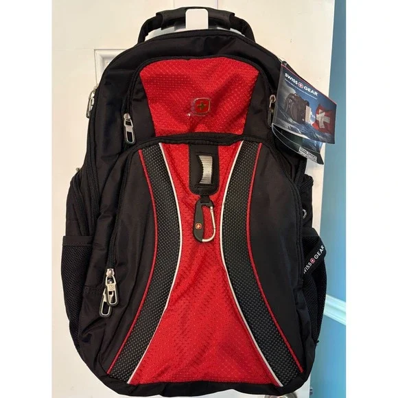 Swissgear ScanSmart Laptop Backpack - SA1270 Black Red Swiss Gear