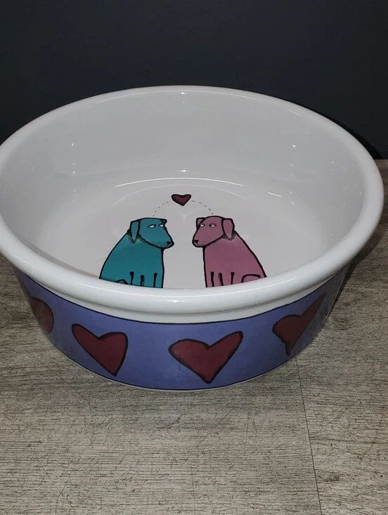 Large stonewear dog bowl 