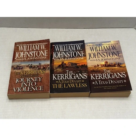 Kerrigans A Texas Dynasty William Johnstone 3/5 Titles Western Wild West Books‎
