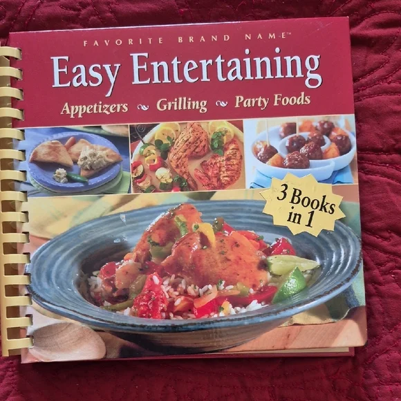 Easy Entertaining Cookbook - Red Cover