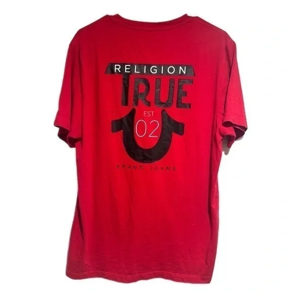 Red Men’s True Religion T Shirt