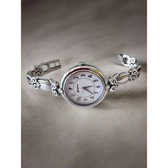 Brighton La Palma Watch Silver Hearts Crystals 7