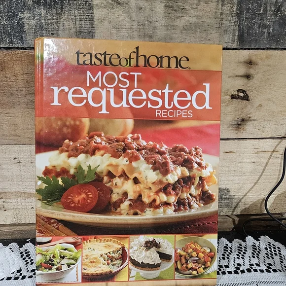 Taste of Home Most Requested Recipes Cookbook - Red and Gold Cover