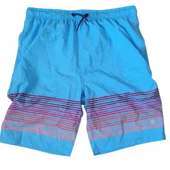 Spyder Boys Swimsuit Shorts Size XL Red and Blue UPF 30+ M Summer Swimwear