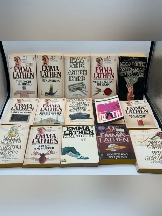 Lot of 15 Emma Lathen John Putnam Thatcher & Mixed Mystery Novels Paperback Book