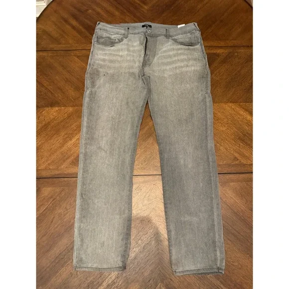 True Religion Rocco Relaxed Skinny Grey Jeans Mens 40 Stretch Denim